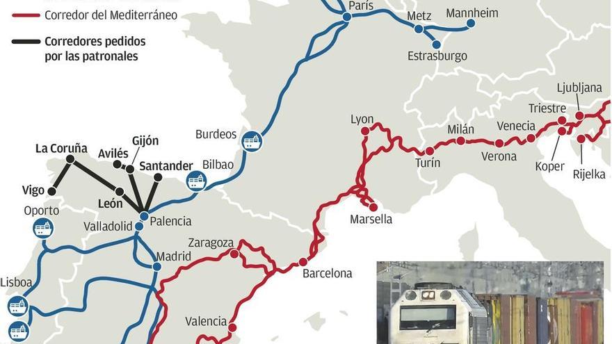 Los empresarios del Noroeste urgen a De la Serna a modernizar el tren de mercancías