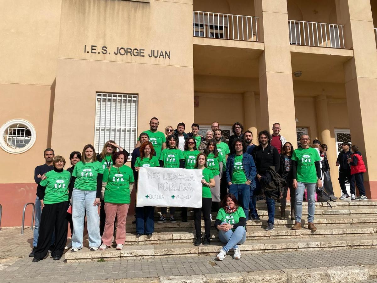 Protesta este miércoles de profesores en el IES Jorge Juan