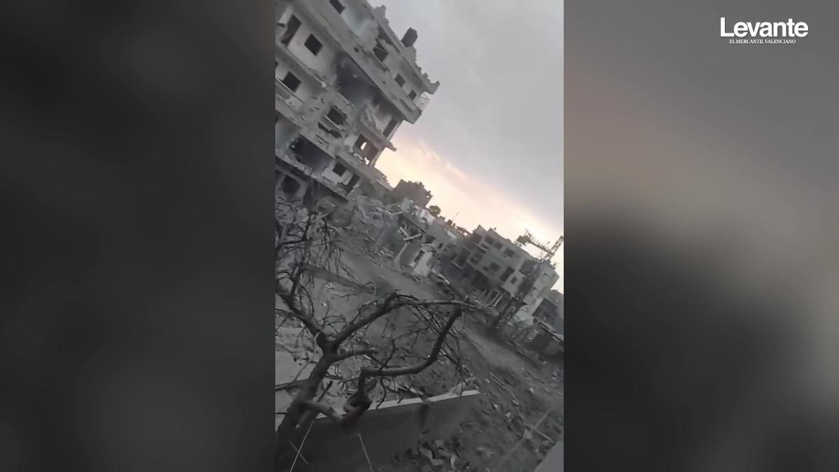 Devastación en Gaza por los bombardeos