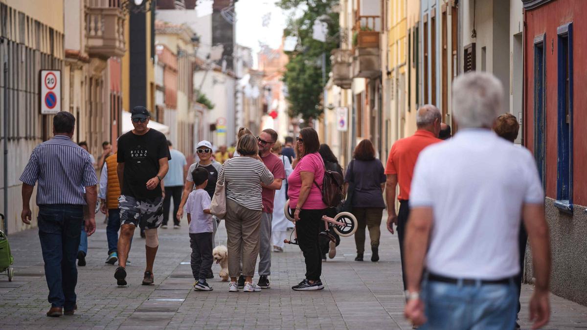 Detalle de la calle Viana, este domingo