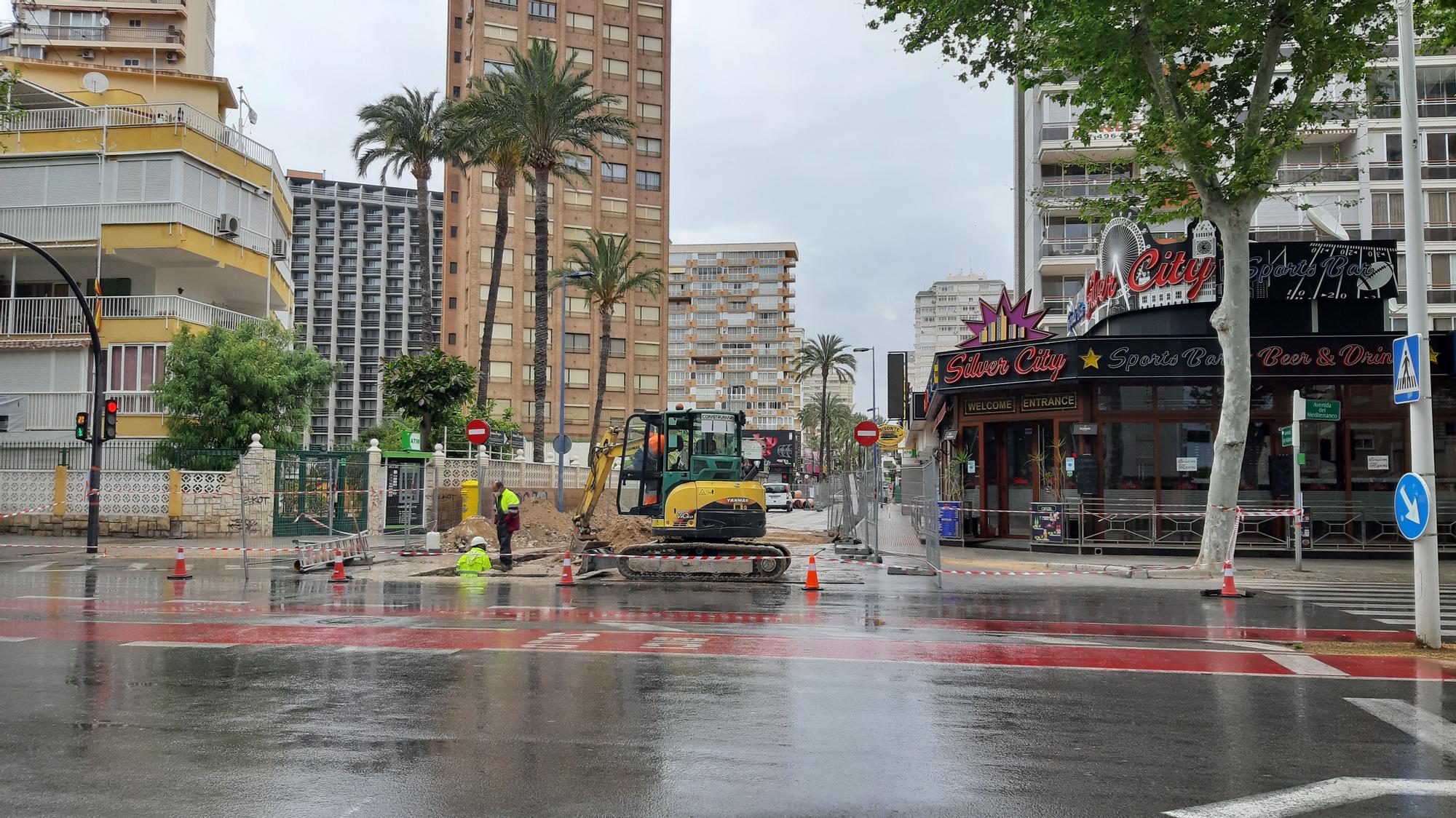 Obras en la 'zona guiri' de Benidorm