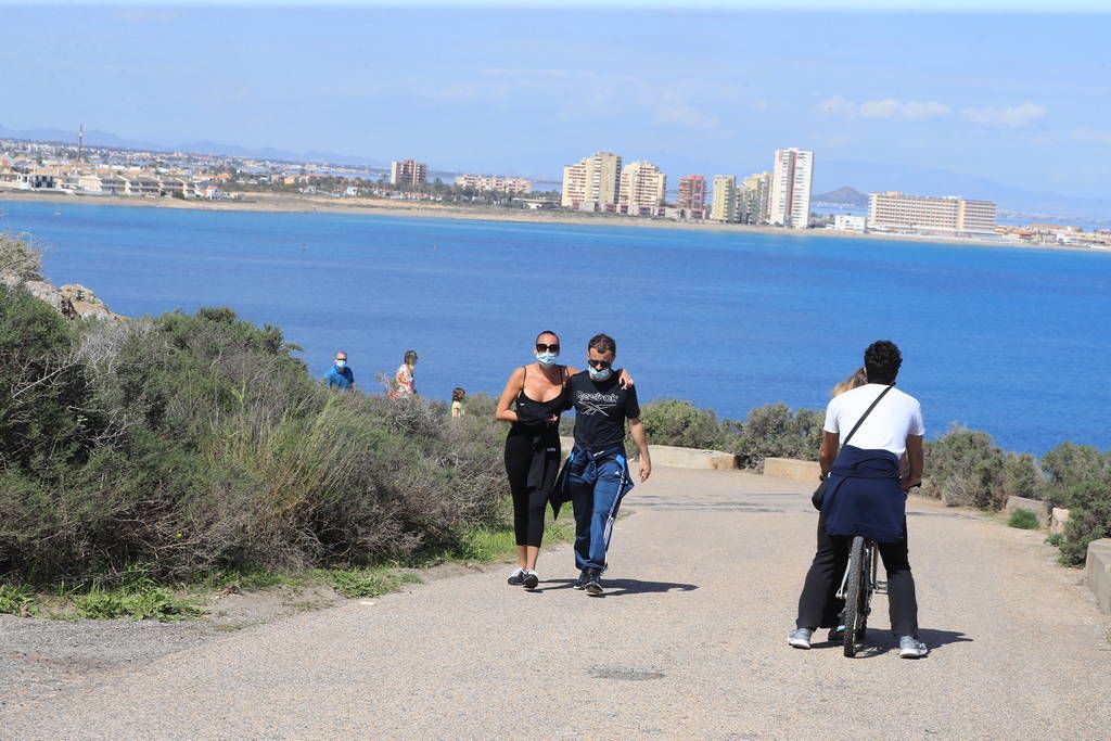 Así estaban hoy Cabo de Palos y La Manga