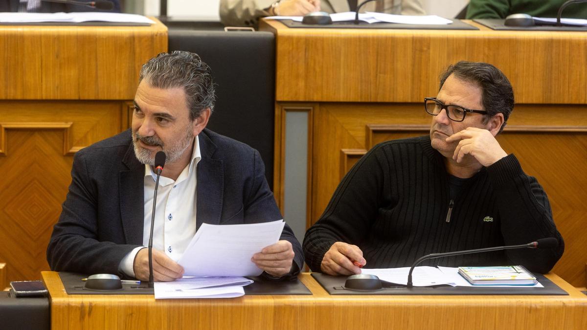 Los socialistas Vicente Arques y Joaquín Hernández