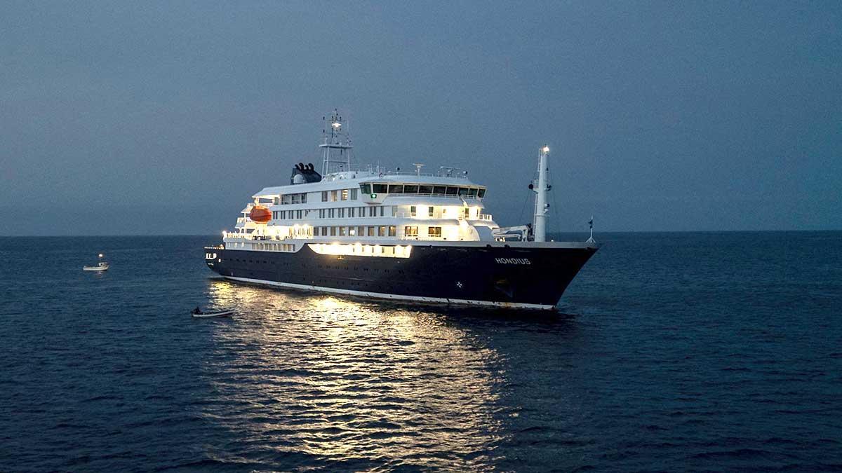 El crucero MV Hondius, en el que se han registrado varios casos de hantavirus.