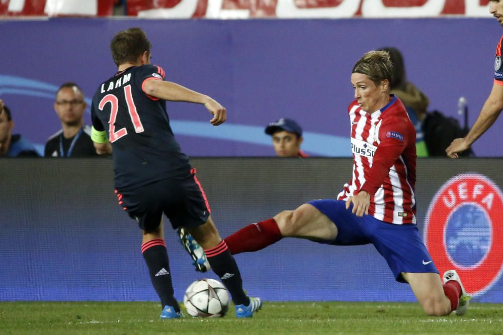 Imágenes del partido entre Atlético y Bayern.