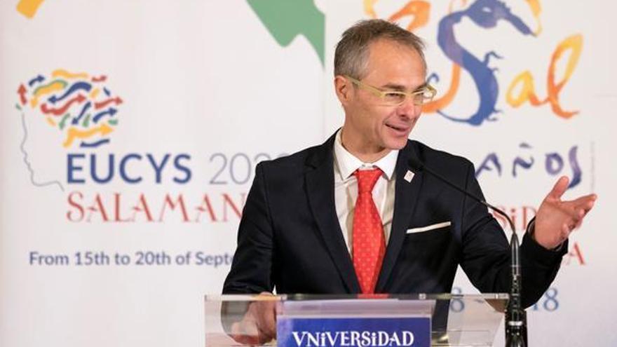 El rector de la Universidad de Salamanca (USAL), Ricardo Rivero, en una imagen de archivo.