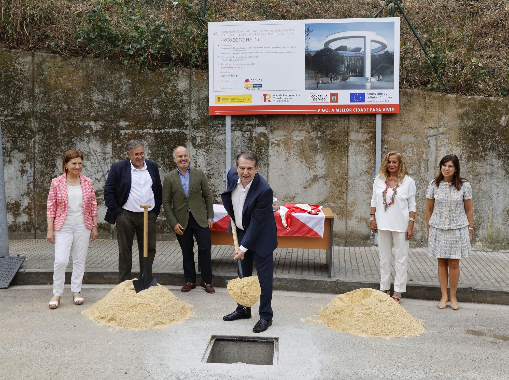 El ascensor HALO entre García Barbón y Vialia ya tiene su primera piedra