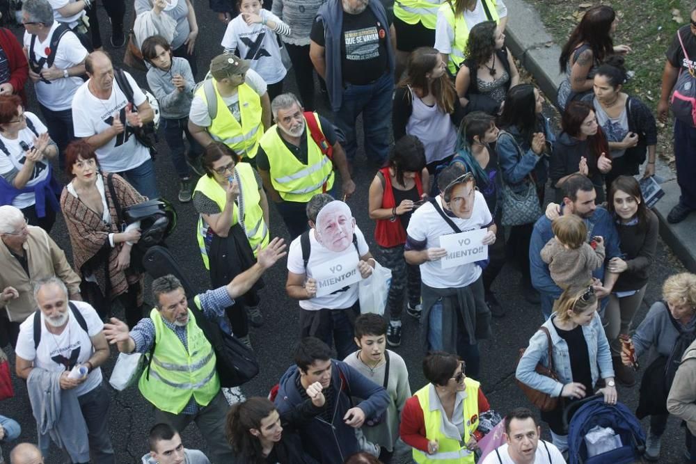 Manifestación contra el muro de Murcia en Madrid