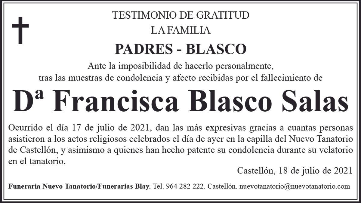 Dª Francisca Blasco Salas