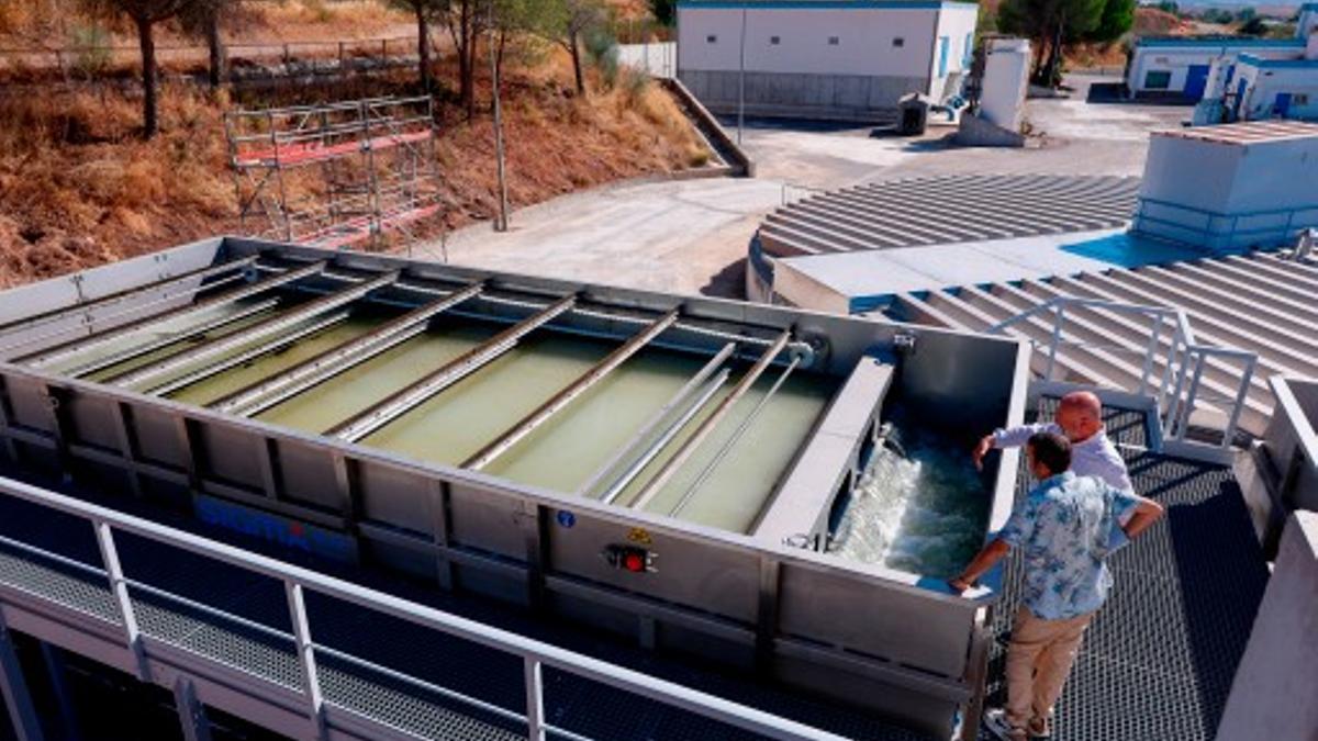 Parte de las instalaciones de la potabilizadora de Sierra Boyera, en el Norte de la provincia.