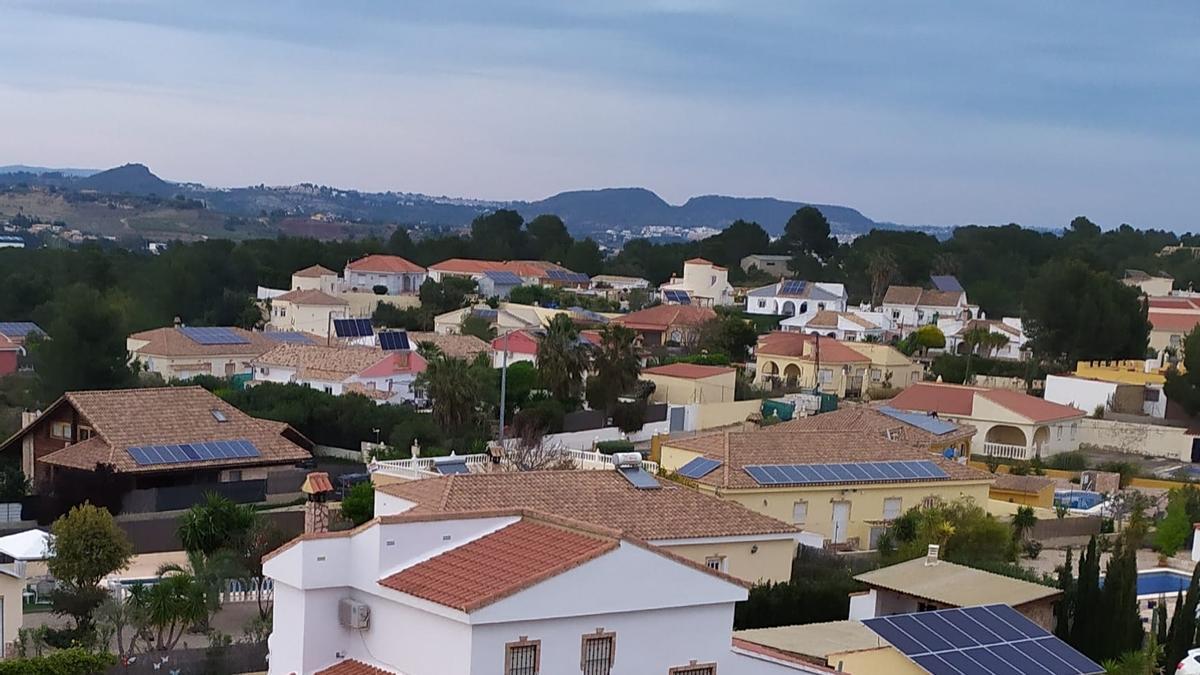 Algunas viviendas del sector residencial "Canya Murta", en una imagen de archivo.