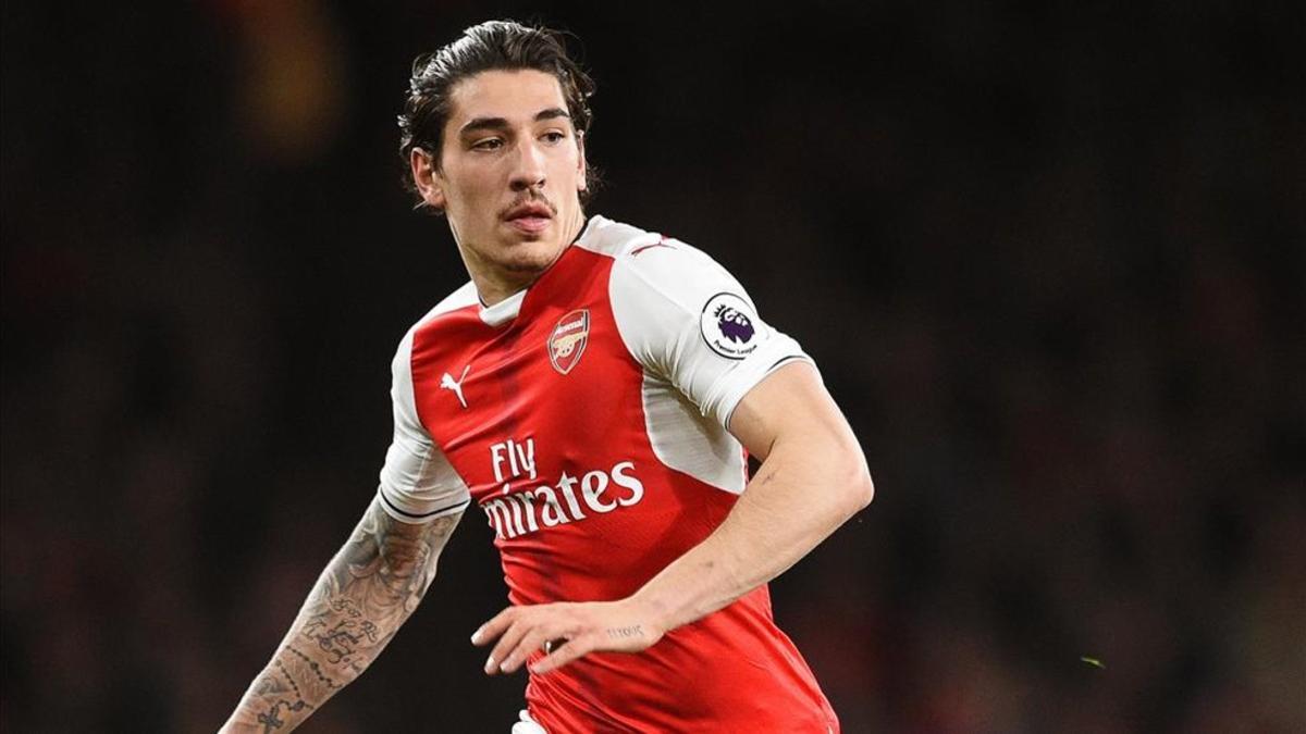 Bellerín, durante un partido del Arsenal esta temporada