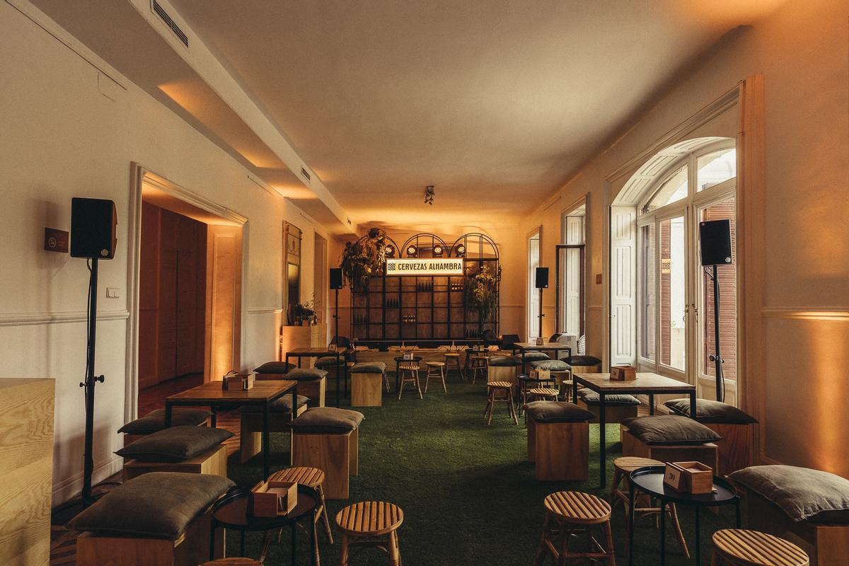 Salón principal Jardín Cervezas Alhambra Madrid