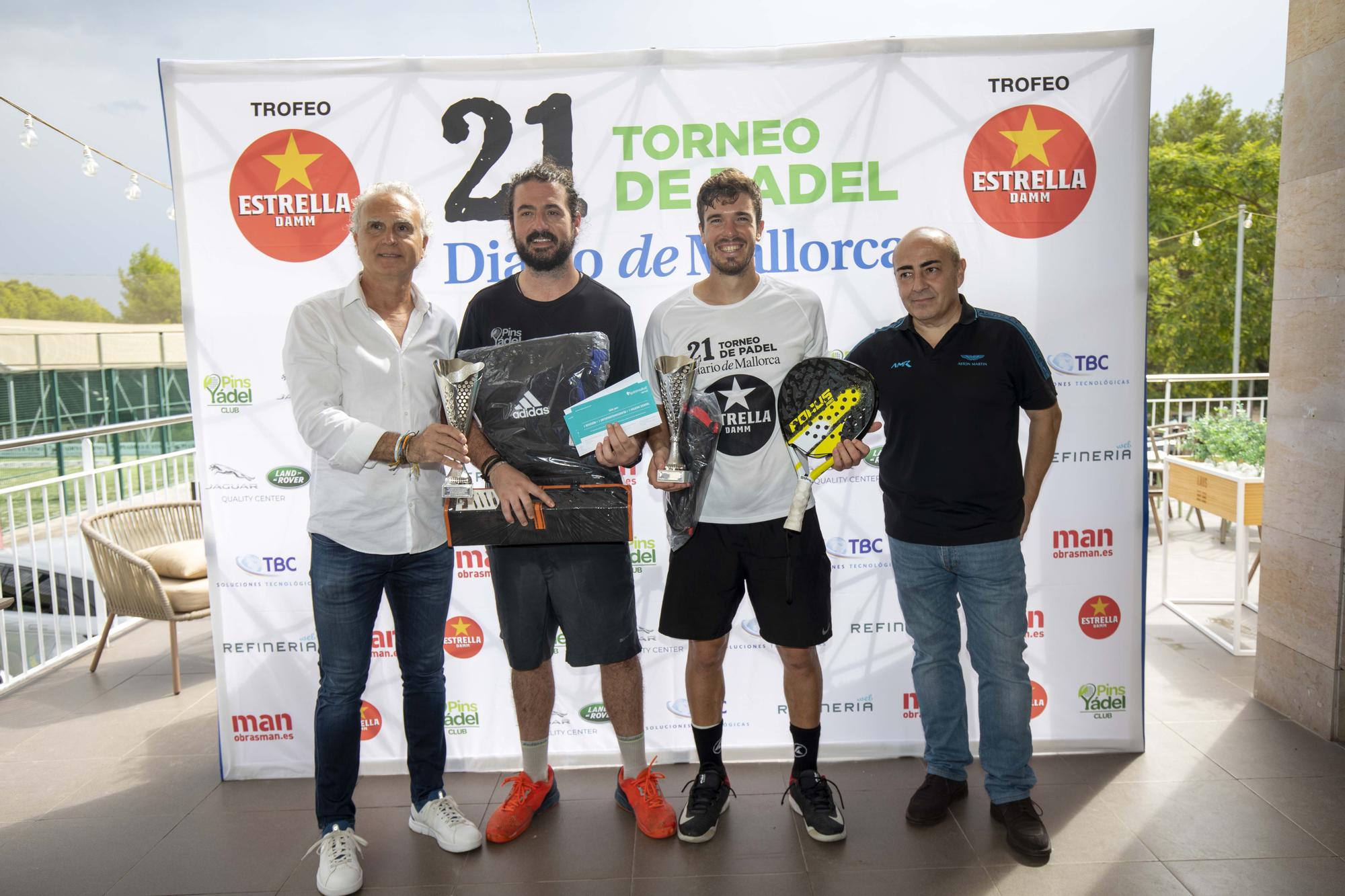 Entrega de premios: 21 Torneo de Pádel Diario de Mallorca, Trofeo Estrella Damm