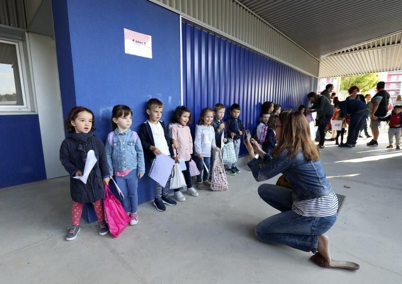 Primer día de clase en el nuevo colegio Parque Venecia