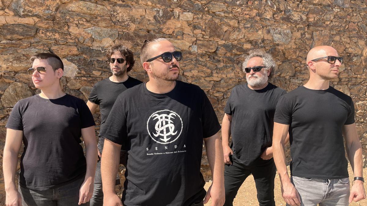 La banda pacense Senda, tributo a Héroes del silencio.