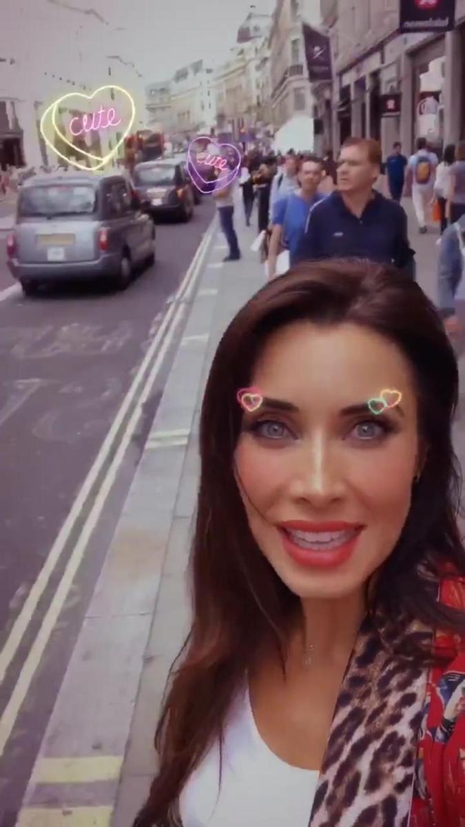 Pilar Rubio en Londres. Historia de Instagram @pilarrubio_oficial