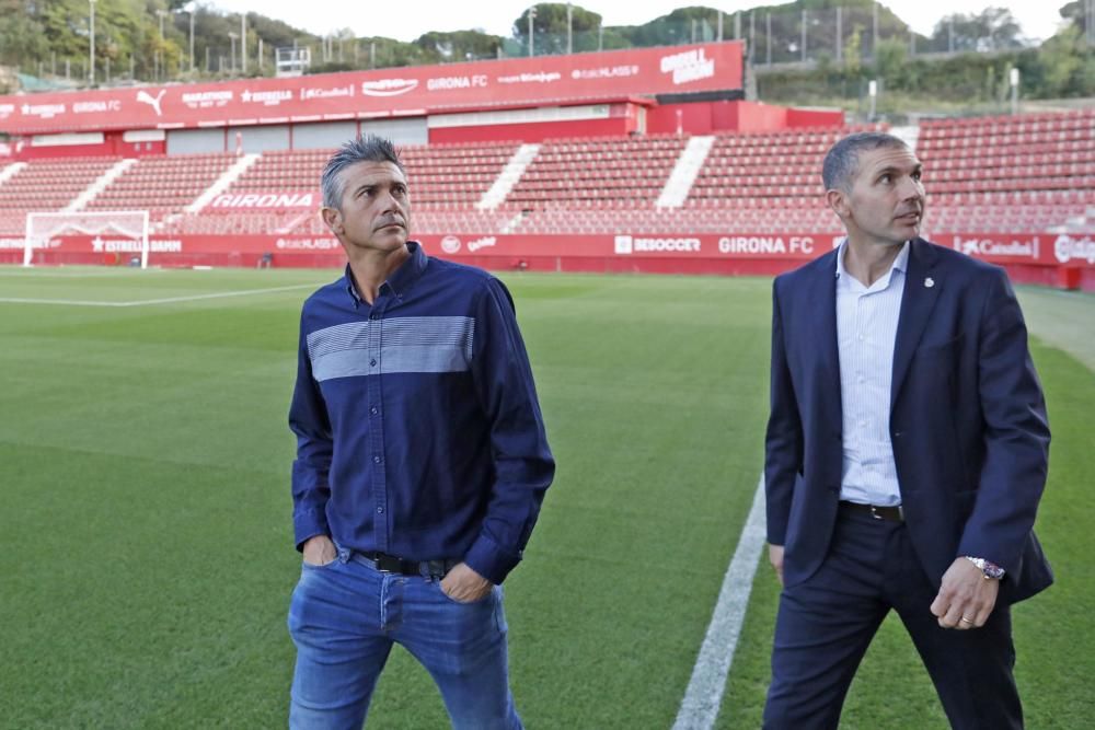 Girona FC: Presentació i primer entrenament de Pep LLuís Martí