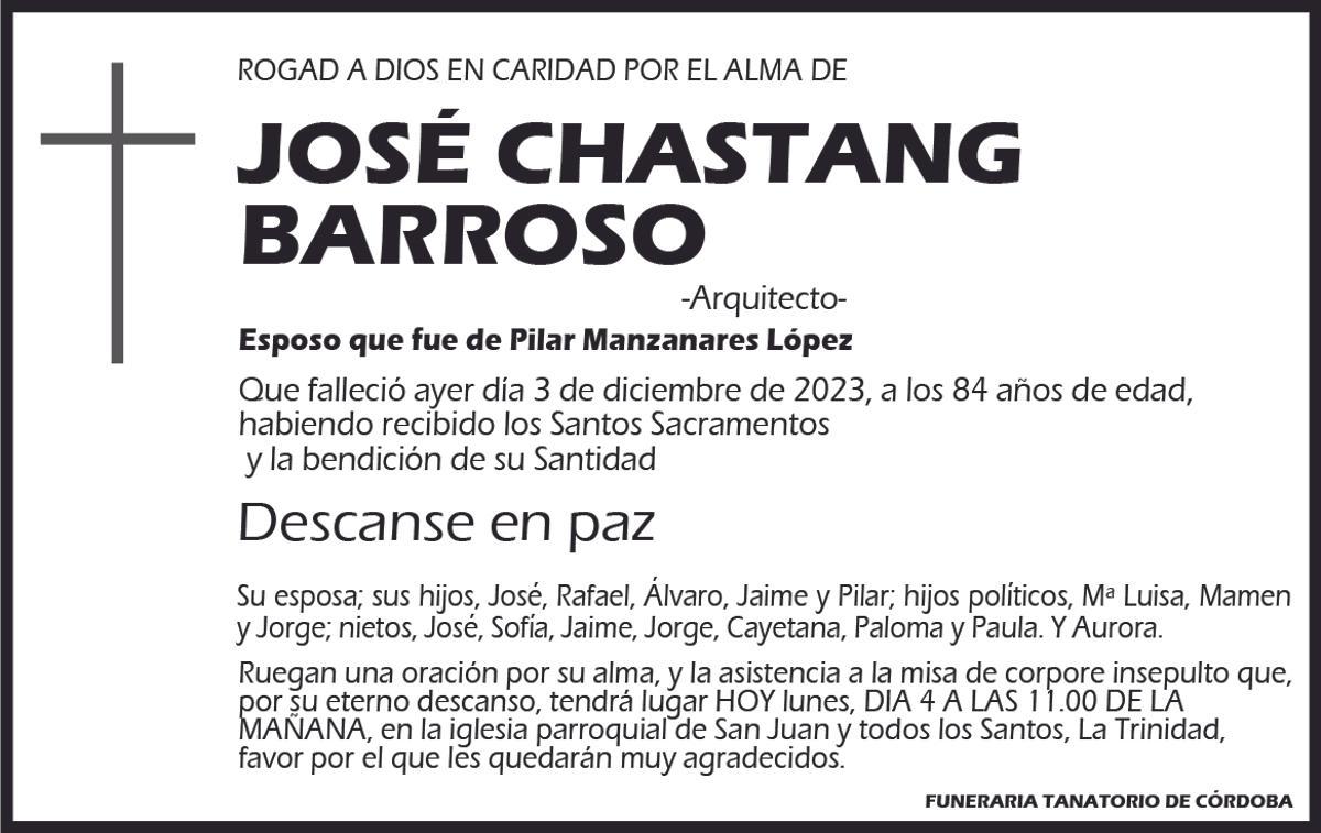 JOSÉ CHASTANG BARROSO