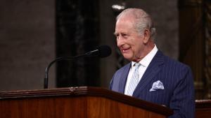 El rey Carlos III de Inglaterra se dirige a ambas cámaras del Congreso norteamericano para conmemorar el 250 aniversario de la independencia de EEUU.