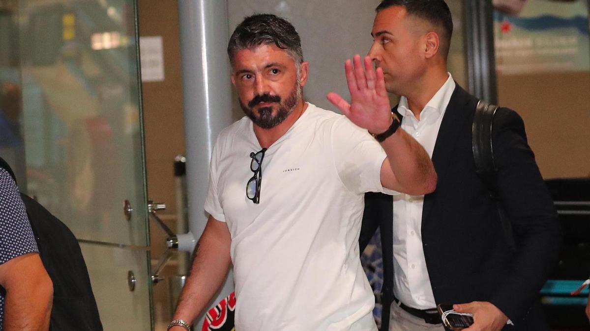 Llegada de Gattuso, el nuevo entrenador del Valencia CF