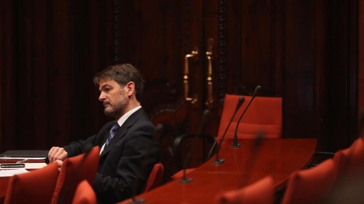 Oriol Pujol, en el Parlament, en junio del 2013.