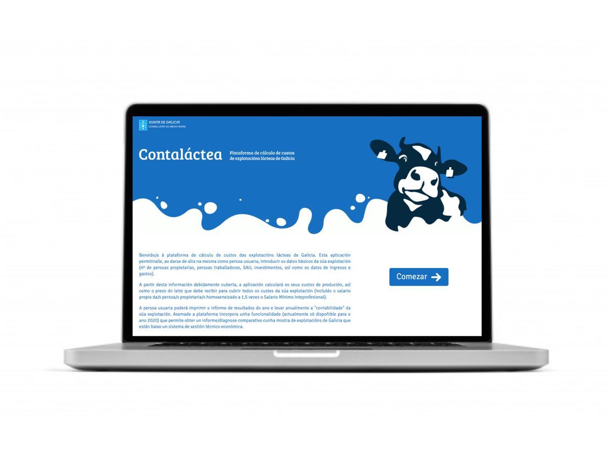 Pódese acceder a App a través de: www.contalactea.gal