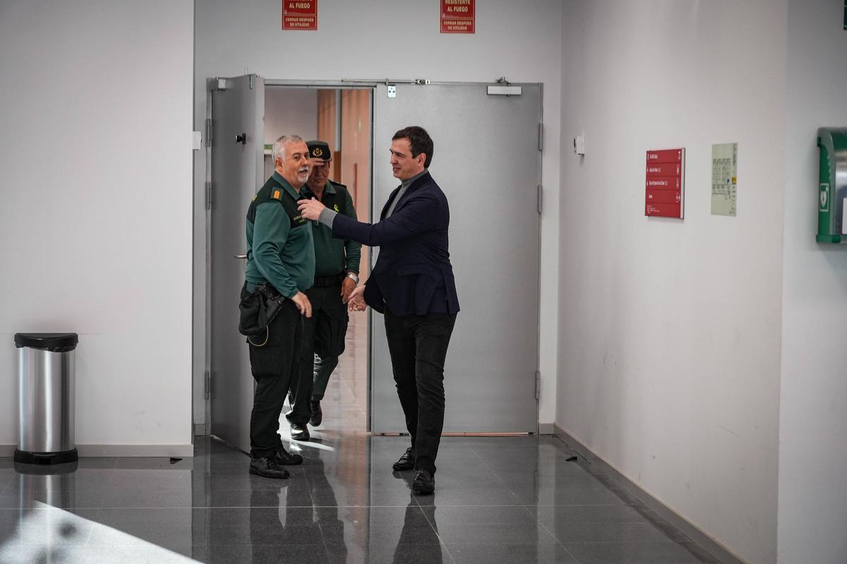 David Sánchez declara en los juzgados de Badajoz