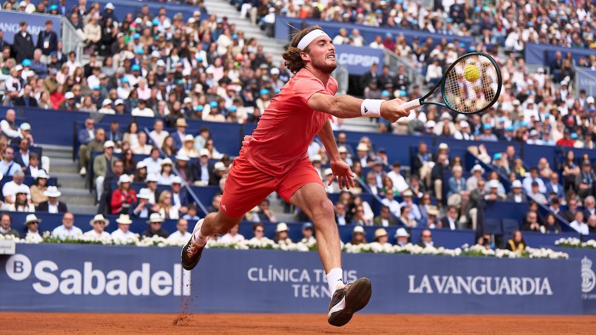 Tsitsipas, en un partido del pasado Barcelona Open