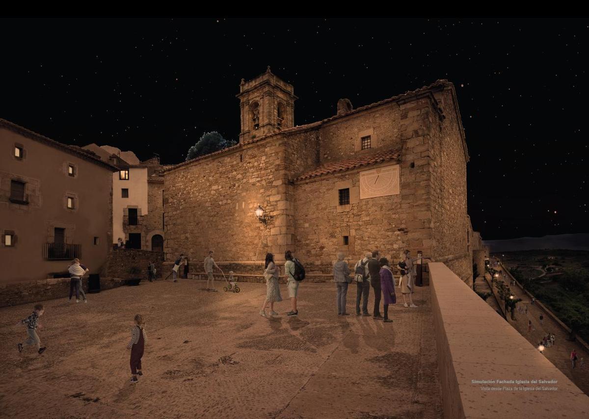Simulación de cómo quedará iluminada la zona del Terrat.