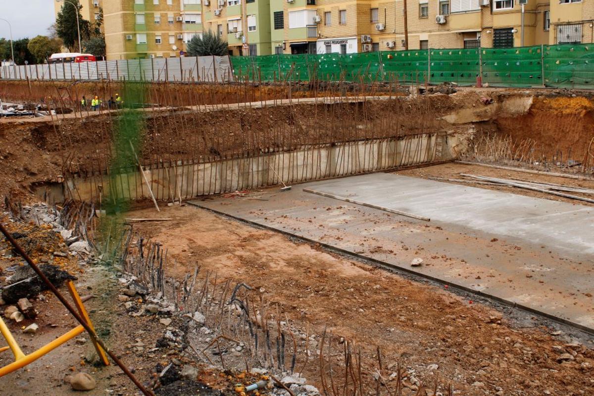 Las obras de la línea 3 del Metro de Sevilla en Pino Montano en el primer mes de 2026