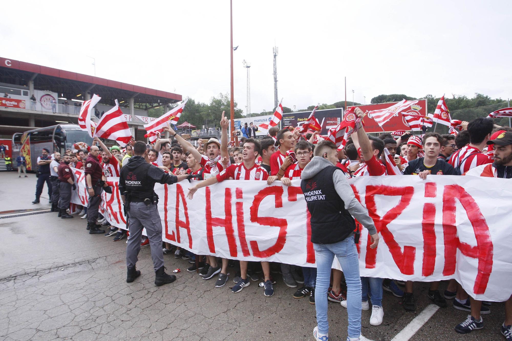 La rebuda de l'afició a Montilivi