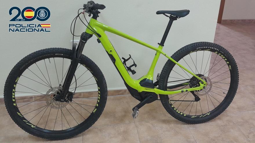 Policía Nacional detiene a un individuo por robar una bicicleta eléctrica valorada en más de 3.000 euros