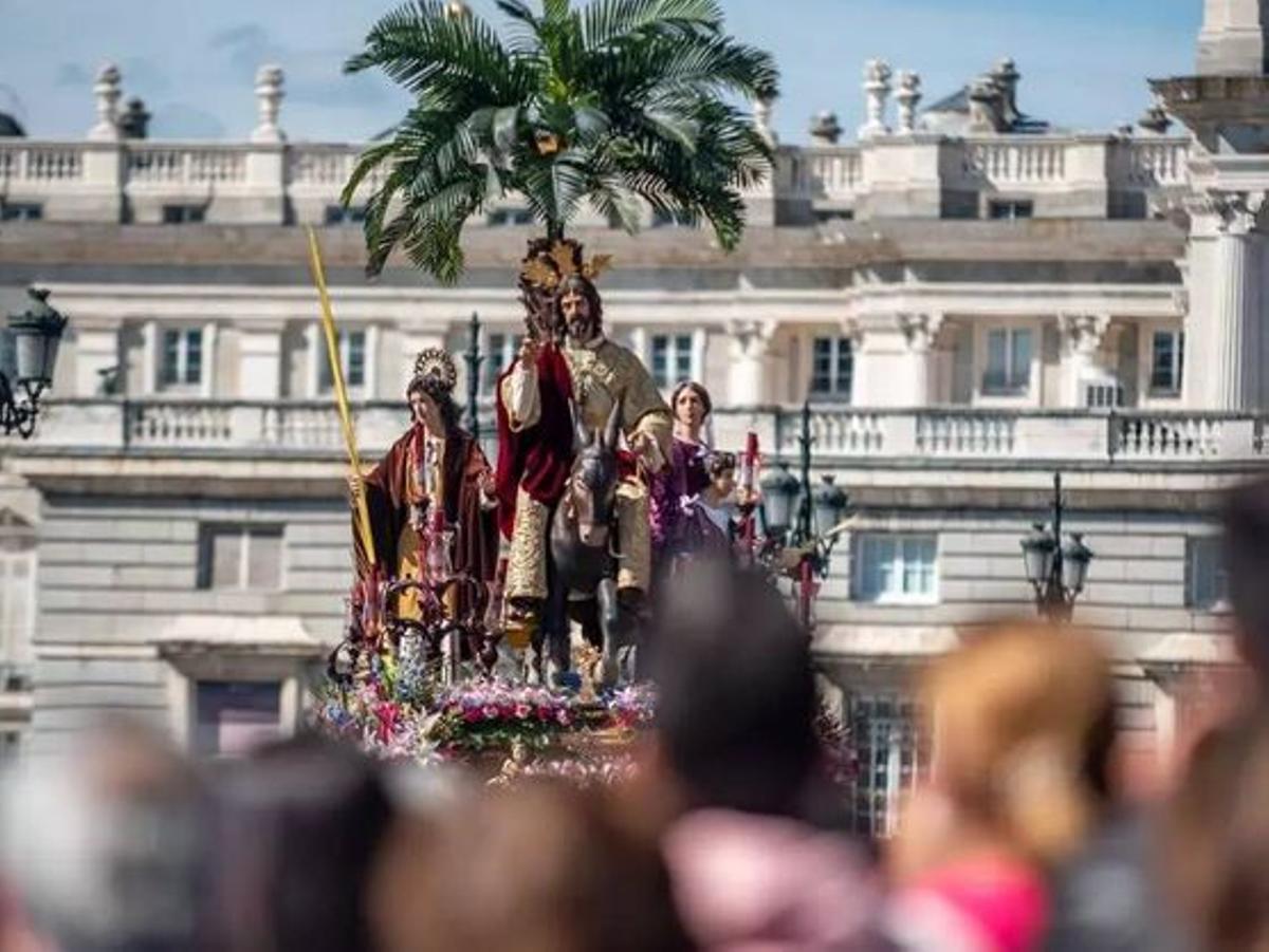 Procesión de la Borriquita, en Madrid