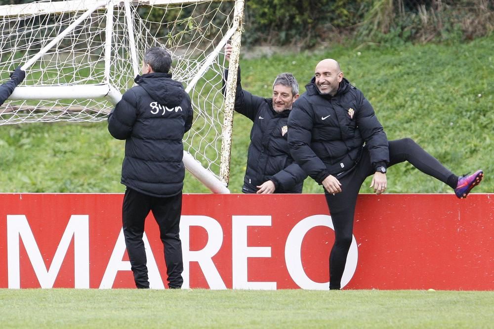 Entrenamiento del Sporting de Gijón