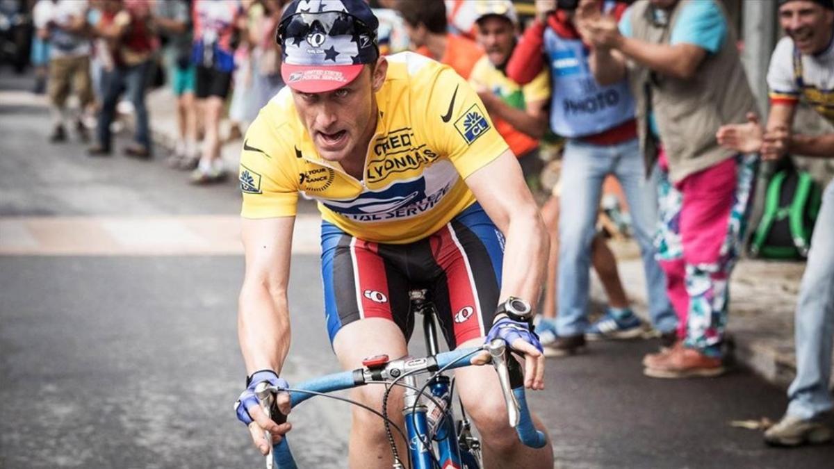 Ben Foster, en su papel de Lance Armstrong en 'The program'.