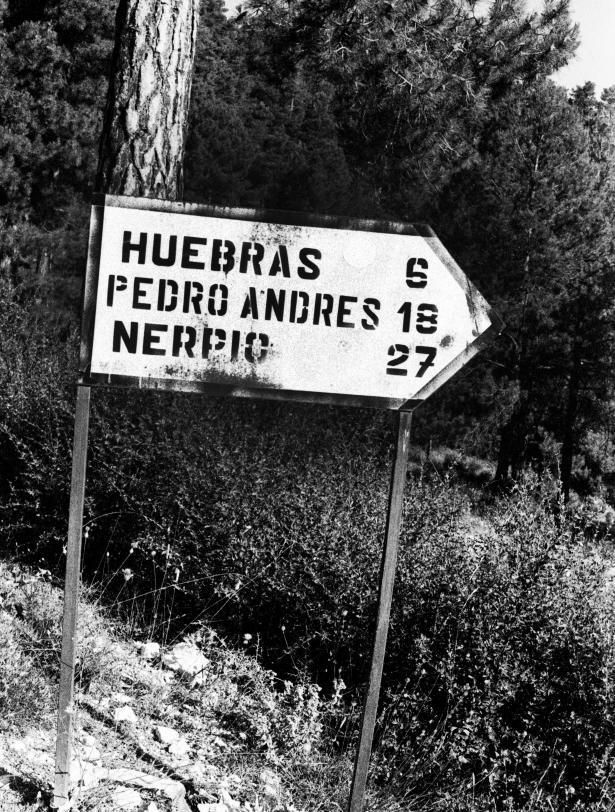Cartel en La Sagra, en la frontera entre Andalucía y Castilla-La Mancha