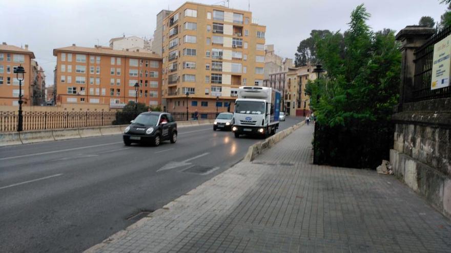 El puente de Cervantes de Alcoy en la mañana del miércoles