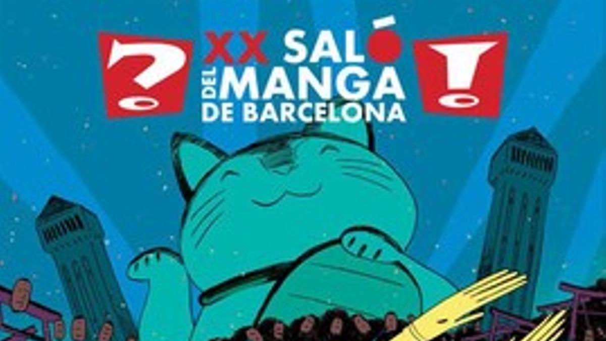 Cartel de la XX edición del Salón del Manga de Barcelona, creado por Ken Niimura.