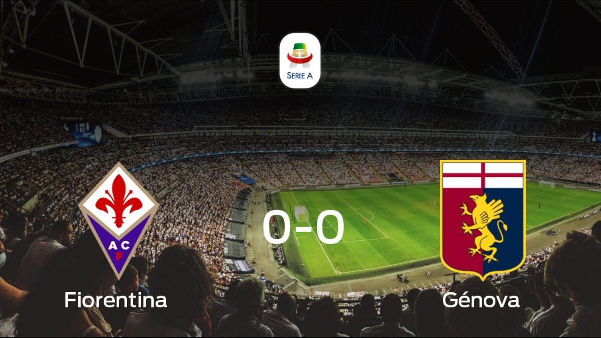 La Fiorentina y el Génova se repartieron los puntos tras un empate a 0