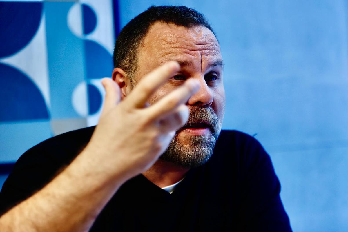 Pedro Torrijos, antes de la entrevista con Levante-EMV, ayer.