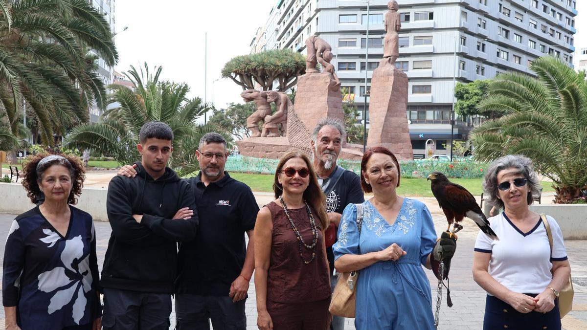 Presentación del control de palomas en Mesa y López