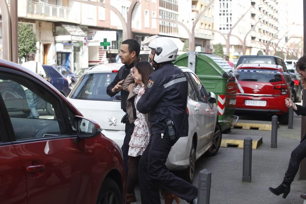 Atraco banco en Gijón.