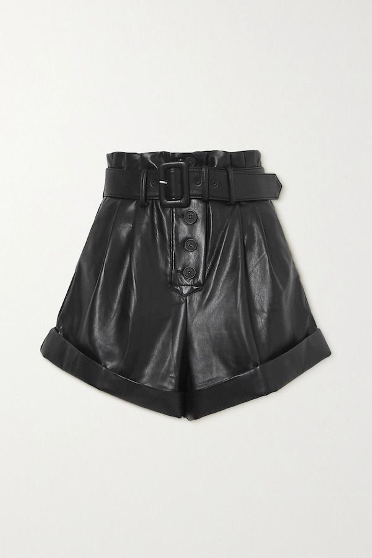 El short paperbag de piel