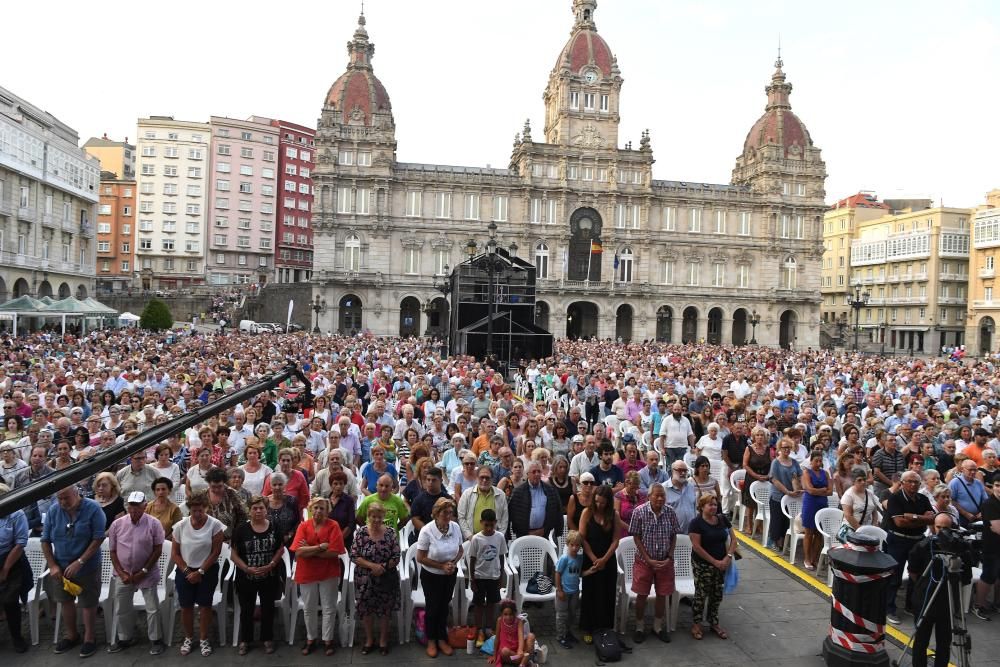 La OSG, en A Coruña por las víctimas de Cataluña