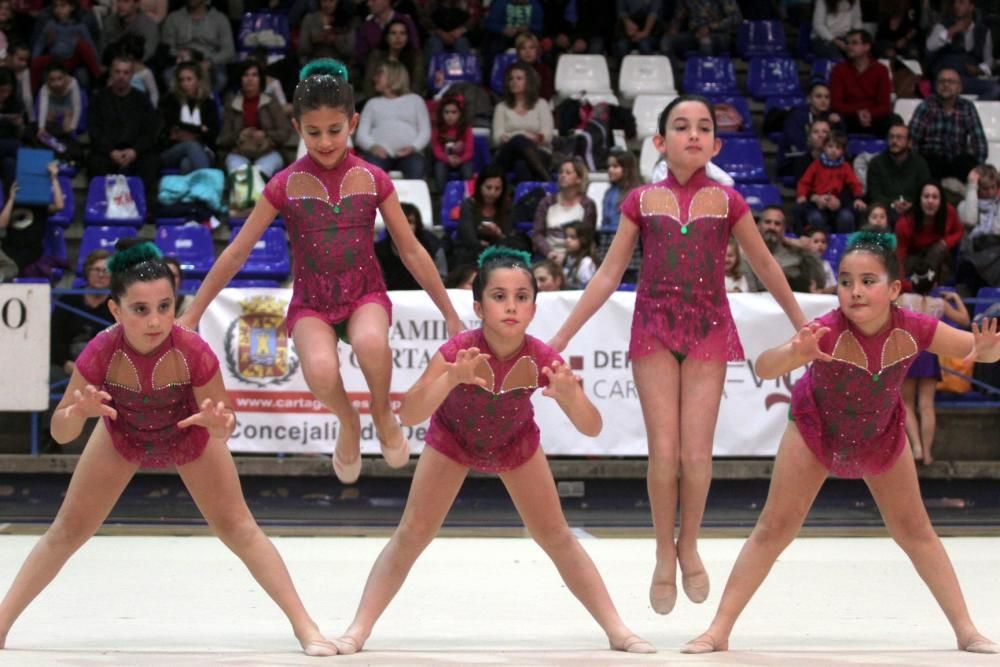 Cartagena celebra la primera jornada de la competición escolar de gimnasia rítmica con más de 1.000 participantes