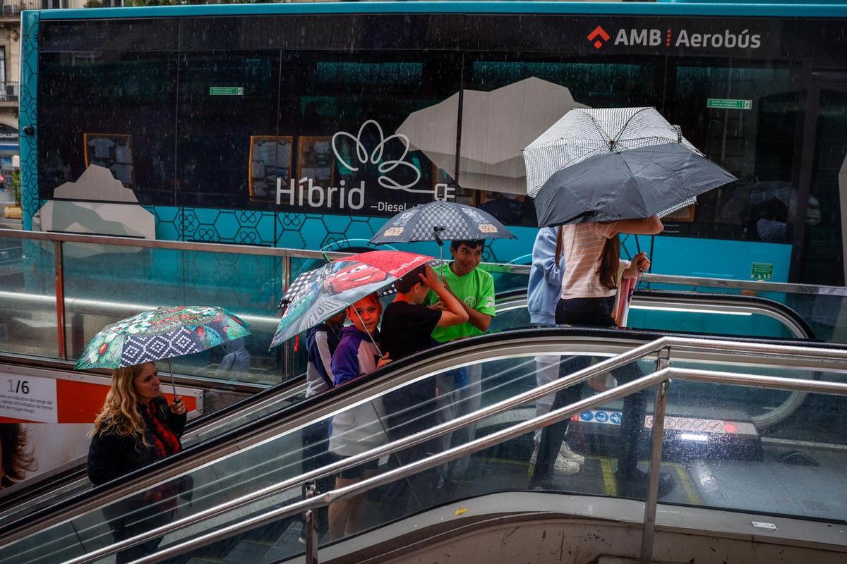 Lluvia en Barcelona