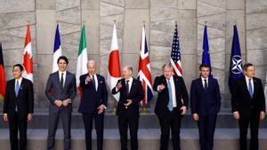 24 de marzo de 2022.- Líderes de los principales países de la OTAN reunidos en Bruselas.