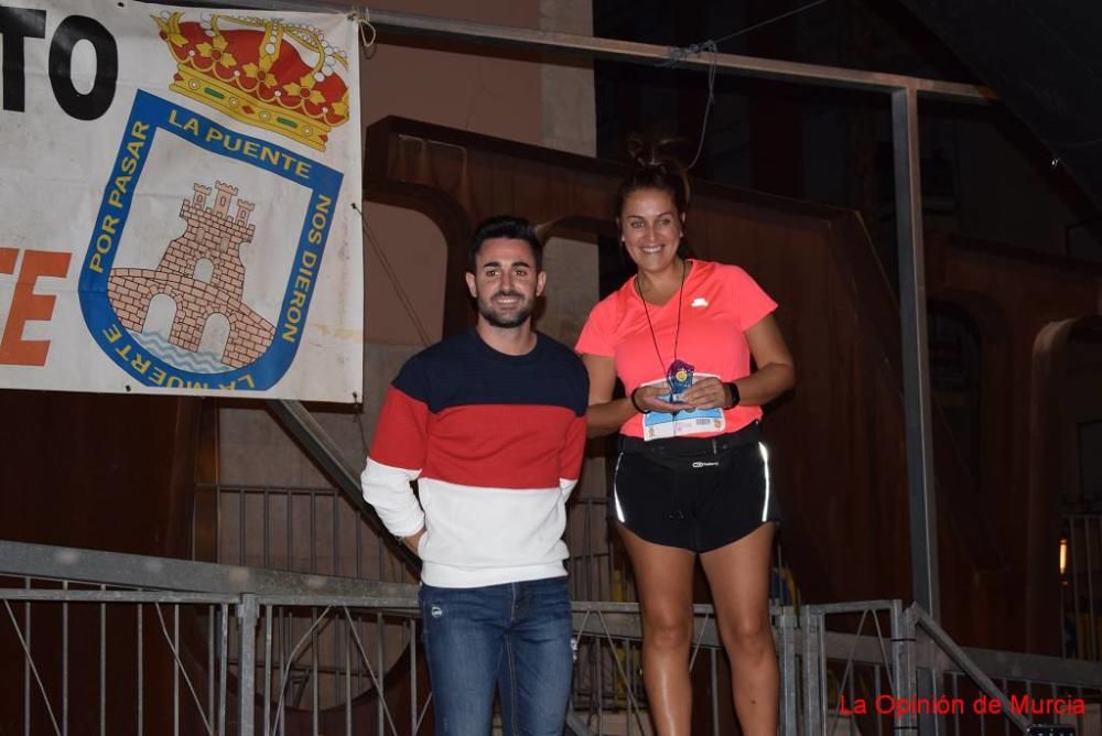 Podios IV Carrera Popular Puentes de Cieza