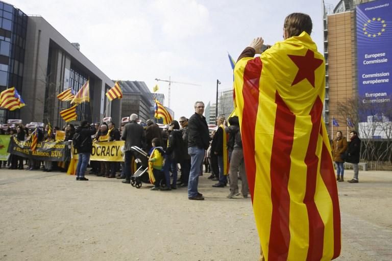 Miles de manisfestantes en Bélgica y Cataluña en protesta por la detención de Puigdemont